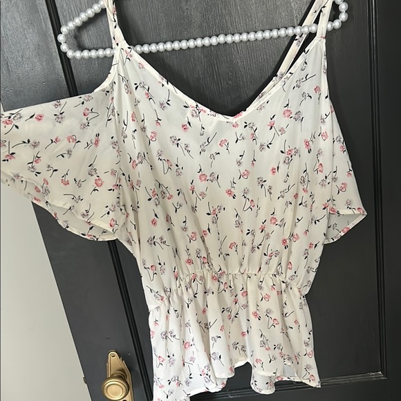 Floral Wrap Top - Picture 3 of 3